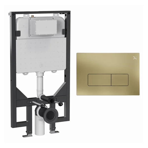Crosswater Mpro Frame Set 5 Brushed Brass