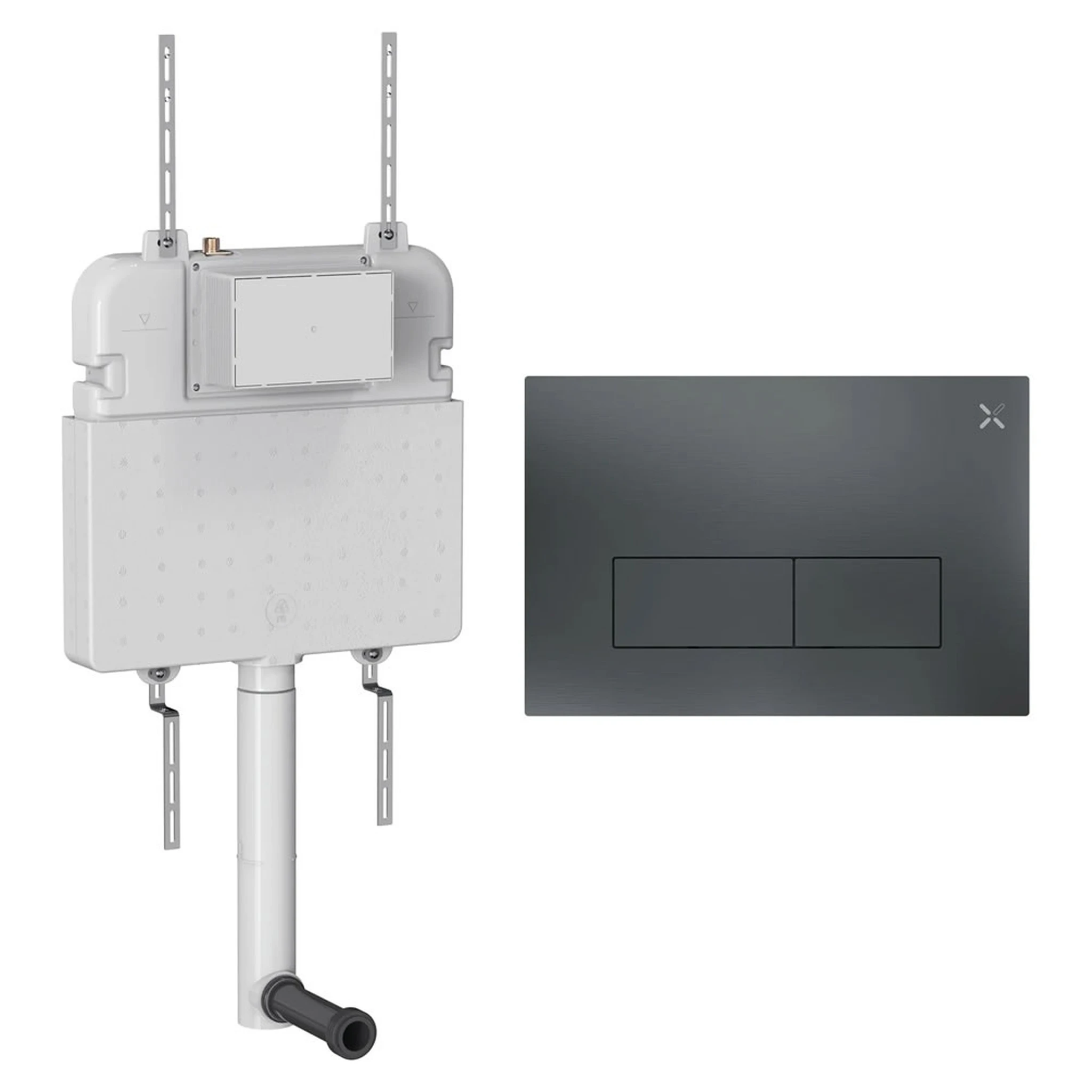 Crosswater Mpro Stainless Steel Cistern Set 2 Slate