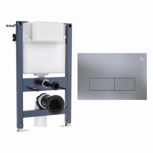 Crosswater Mpro Stainless Steel Frame Set 1 Brushed Nickel
