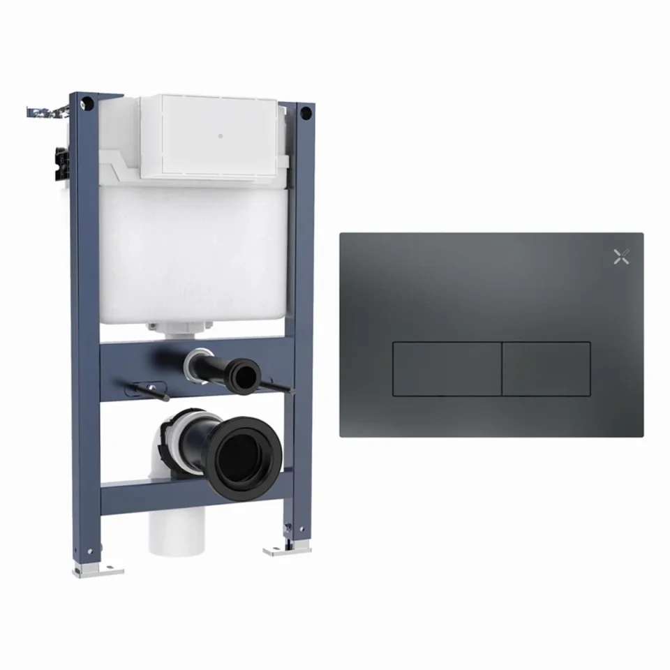 Crosswater Mpro Stainless Steel Frame Set 1 Slate product image - Image 1