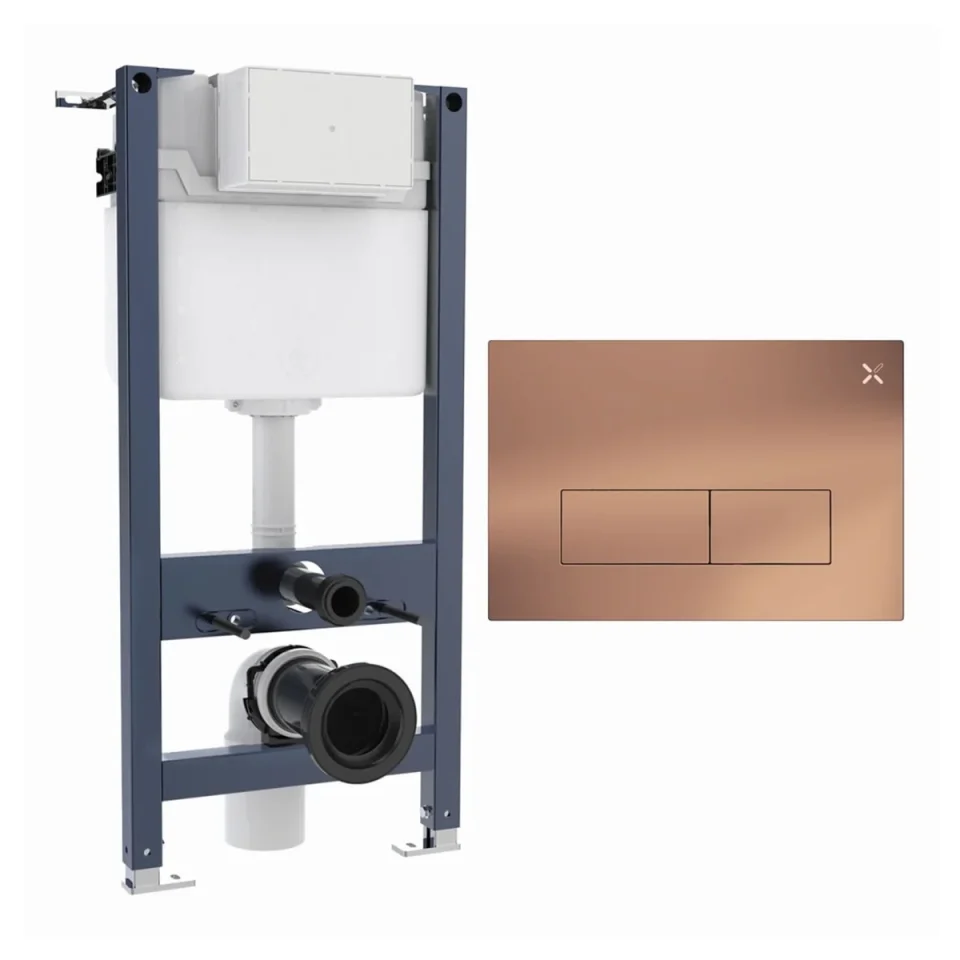 Crosswater Mpro Stainless Steel Frame Set 2 Brushed Bronze product image - Image 1