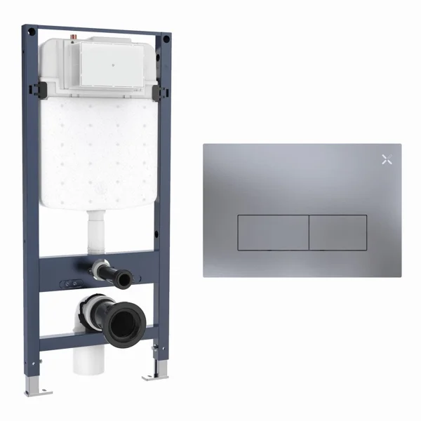 Crosswater Mpro Stainless Steel Frame Set 4 Brushed Nickel