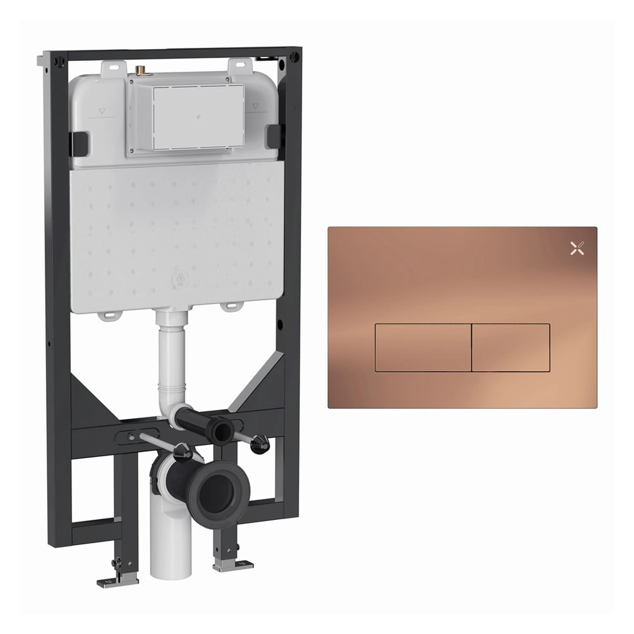 Crosswater Mpro Stainless Steel Frame Set 5 Brushed Bronze