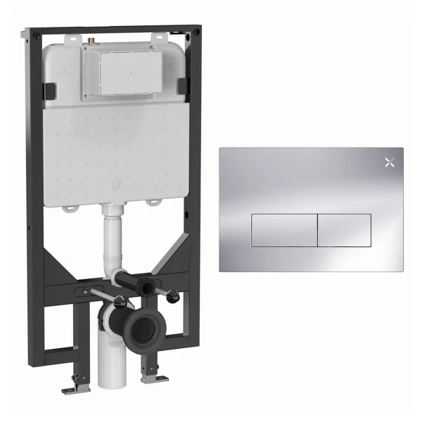 Crosswater Mpro Stainless Steel Frame Set 5 Chrome