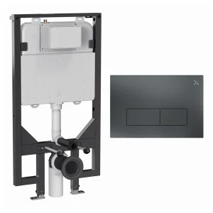 Crosswater Mpro Stainless Steel Frame Set 5 Slate