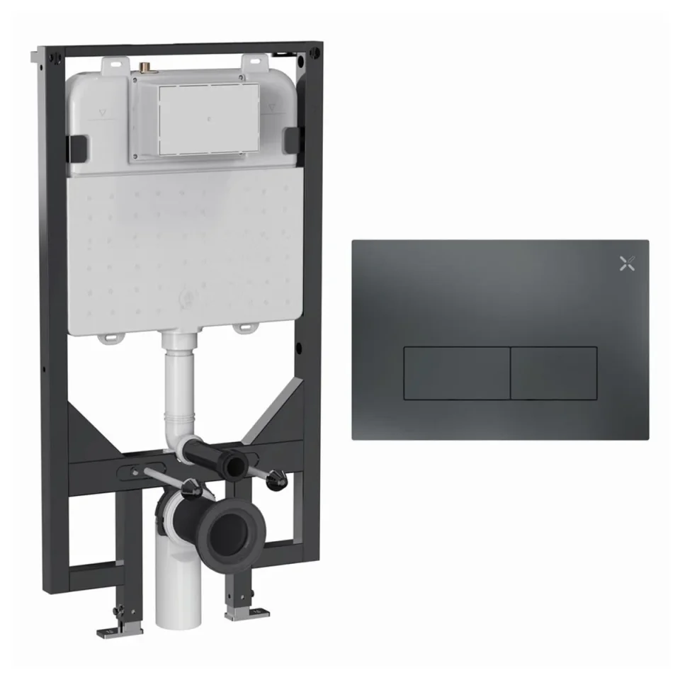 Crosswater Mpro Stainless Steel Frame Set 5 Slate product image - Image 1