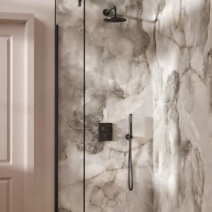 Crosswater Push Shower Set 1 Slate 200mm
