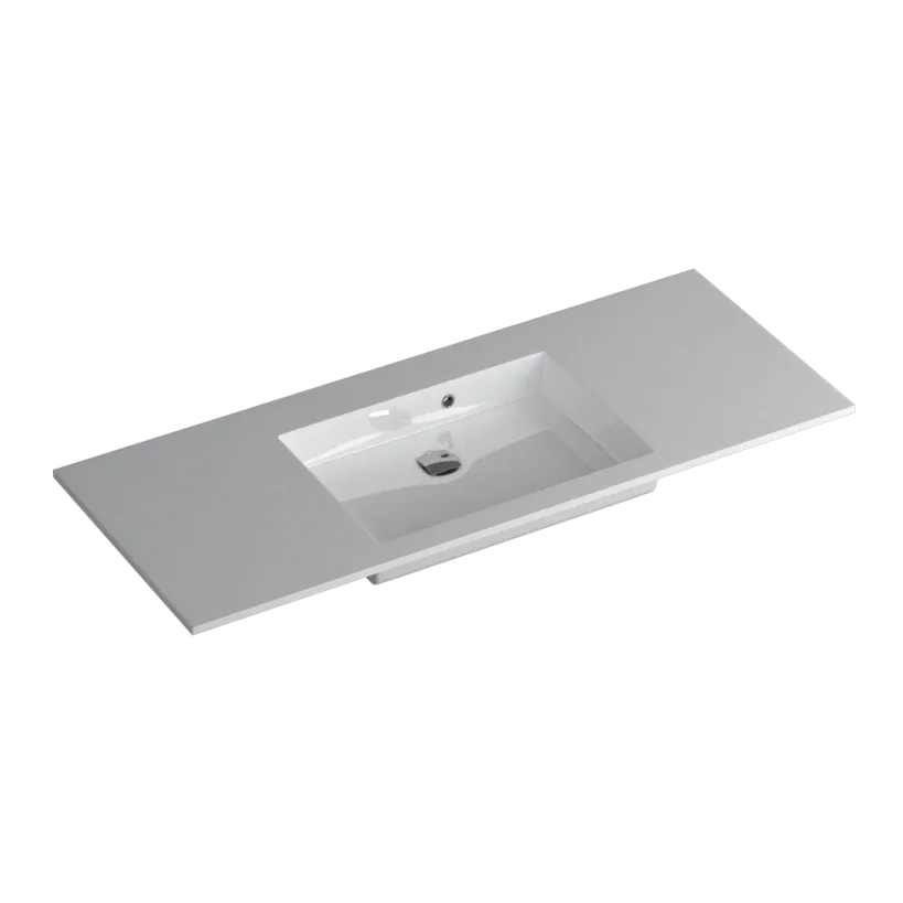 Faeber Silkstone Box 1200mm Single Central Gloss Basin product image - Image 1