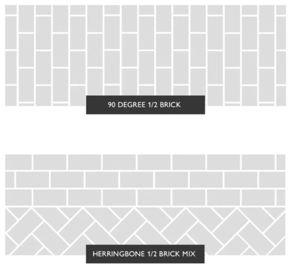 Cubico Metro White Bevelled Edged Gloss Ceramic 100x200mm detail view - Image 10