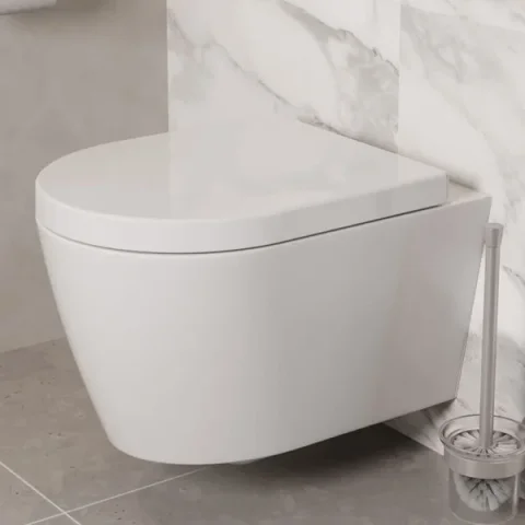 Saneux Uni Wall Hung Wc Pan - Rimless detail view - Image 6