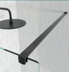 Crosswater Gallery Angled Brace Bar Brushed Brass detail view - Image 2