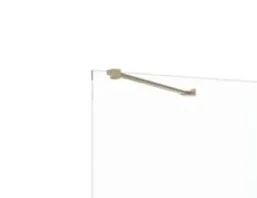 Crosswater Gallery Angled Brace Bar Brushed Brass detail view - Image 4
