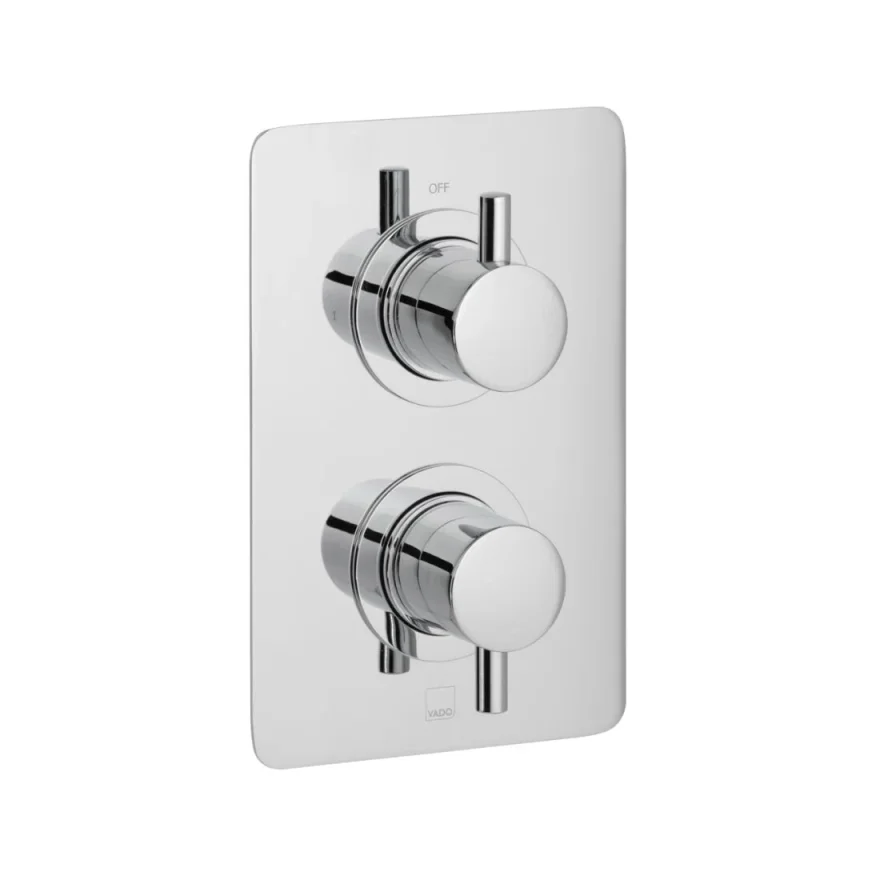 Vado Trim Kit For Dx Celsius 2 Outlet Trim For 148d/2 Thermostatic Valve Soft Square (con-bv048d/2-br) Chrome product image - Image 2