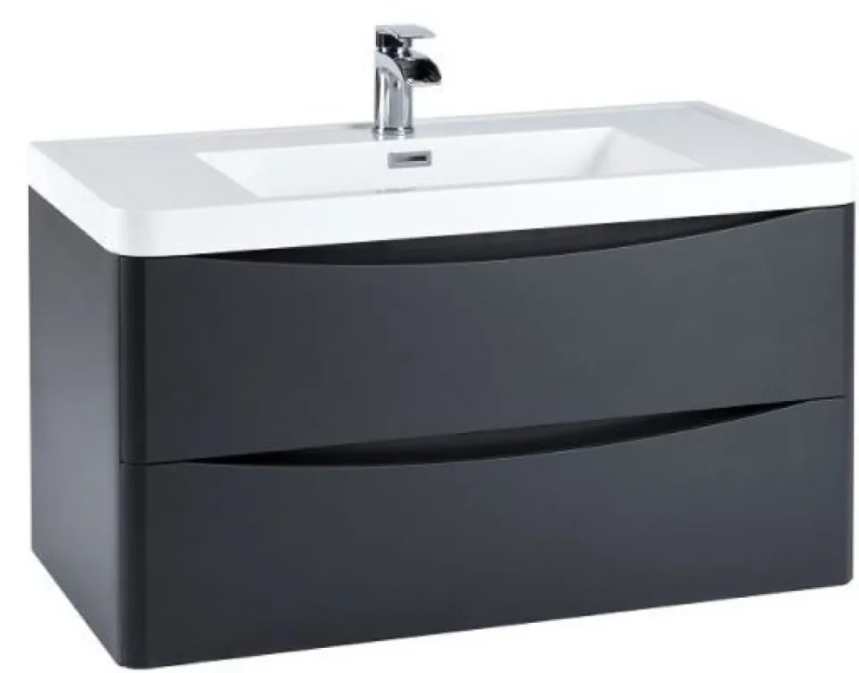 Scudo Bella 900 Wall Cabinet Graphite Grey product image - Image 4