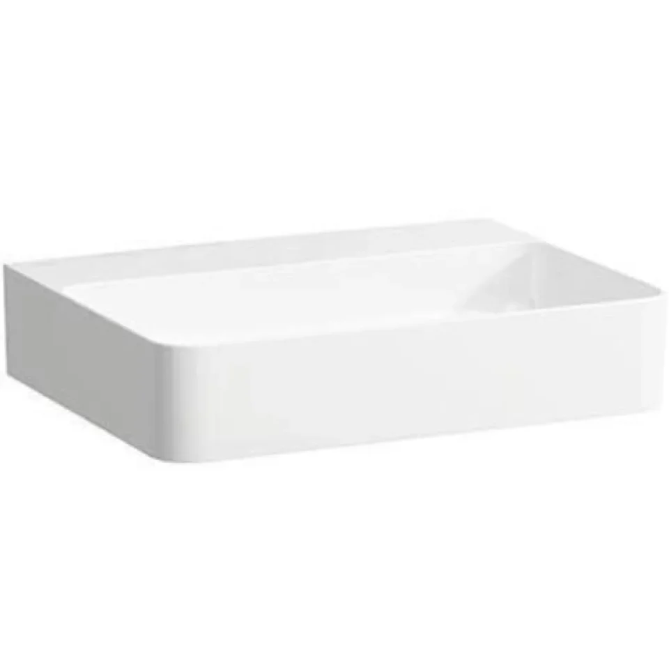 Laufen Val Basin 550x420mm 0th - White detail view - Image 4