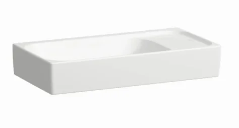 Laufen Meda Small Washbasin With Tap Bank Right - 460 X 235mm - 0 Tap Hole - No Overflow - White product image - Image 5
