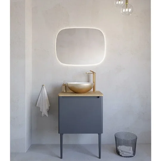 Crosswater Circus Counter Basin 400 No Overflow Brushed Brass detail view - Image 6