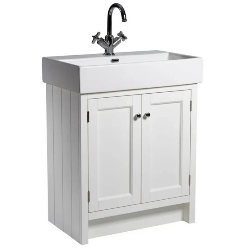 Roper Rhodes 700mm Hampton Countertop Unit - Chalk White detail view - Image 2