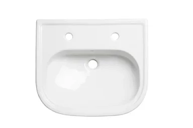 Tavistock Lansdown 490mm Semi Countertop Basin 2th Standard Depth - White product image - Image 5