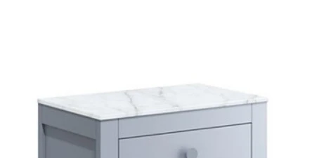 Crosswater Furniture Worktop 495 x 12.5mm Cararra Marble
