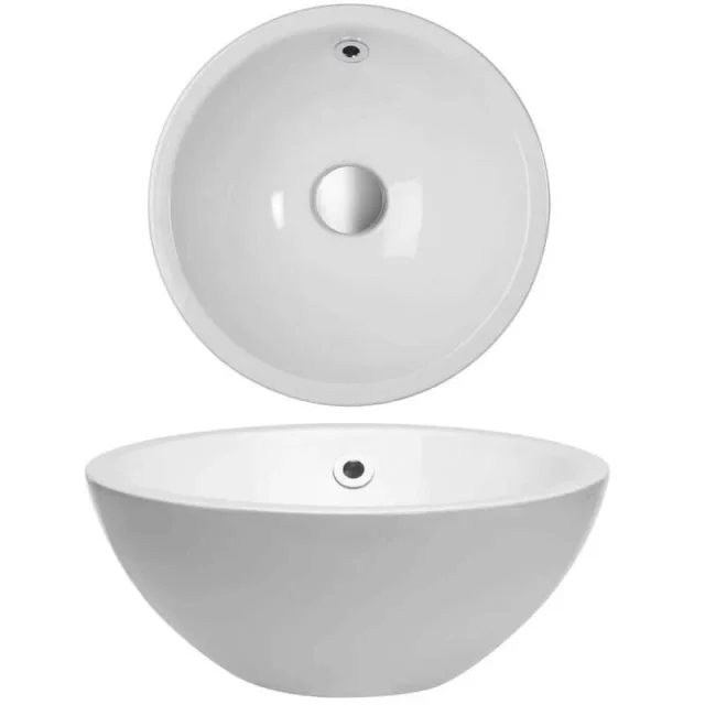 Crosswater Circus Counter Basin 300 No Overflow White detail view - Image 2