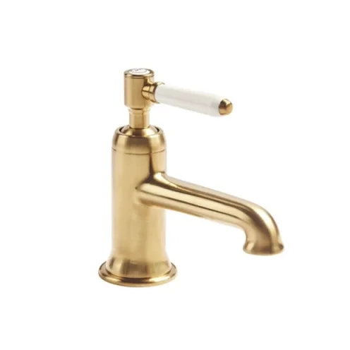 Roper Rhodes Keswick Mono Basin Mixer With Click Waste - Brass detail view - Image 3