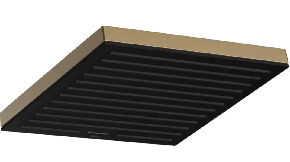 Hansgrohe Pulsify E Overhead Shower 260 1jet Brushed Bronze detail view - Image 4