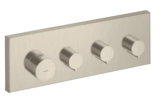 Axor Showersolutions Thermostatic Module 360/120 Square For Concealed Installation For 3 Outlets Brushed Nickel product image - Image 6