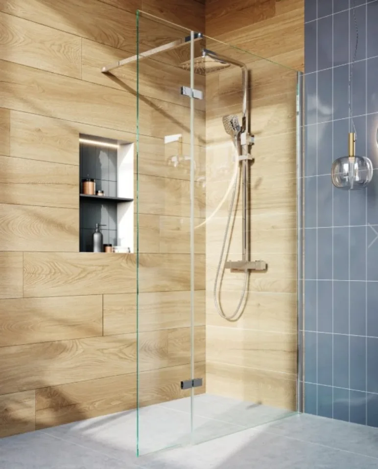 Cubico Roma Shower Screen 80cm detail view - Image 8