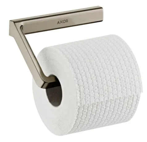 Axor Universal Softsquare Toilet Roll Holder Without Cover Brushed Nickel product image - Image 6