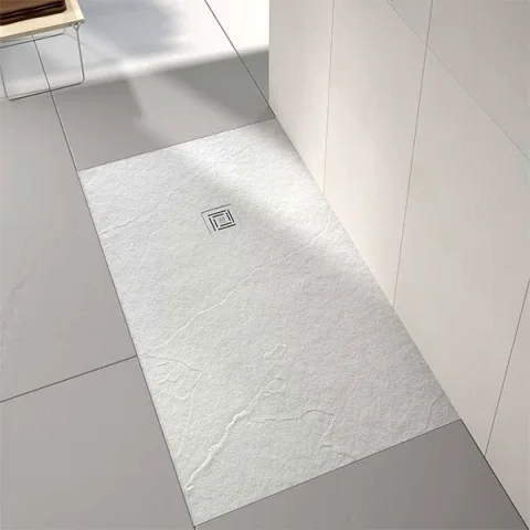 Merlyn Truestone Rectangle Tray White 1400 X 800mm detail view - Image 8