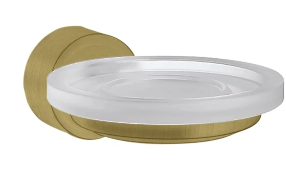 Axor Uno Soap Dish Brushed Brass detail view - Image 4