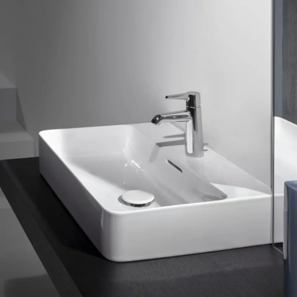 Laufen Val Basin 550x420mm 1th - White detail view - Image 4