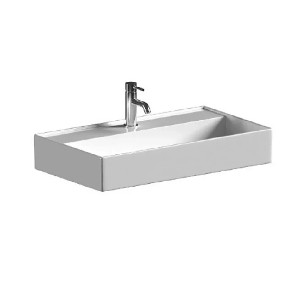Saneux ICON 60 x 45 cm Washbasin 1 T/H - Wall mounted - Matte White detail view - Image 4