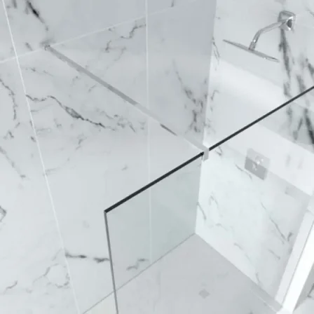 Merlyn 10 Series Shower Wall With Wall Profile Only *600mm detail view - Image 2