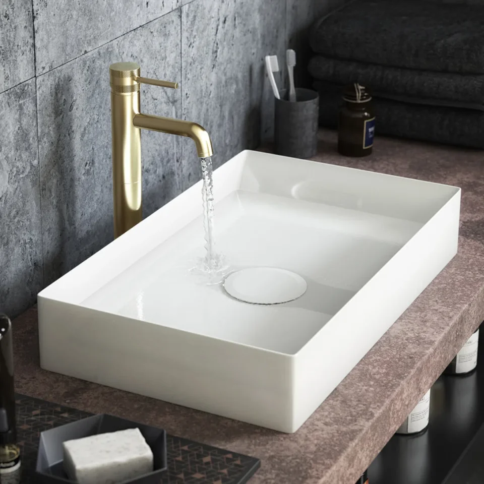 Scudo Stance 750mm Countertop Basin detail view - Image 4