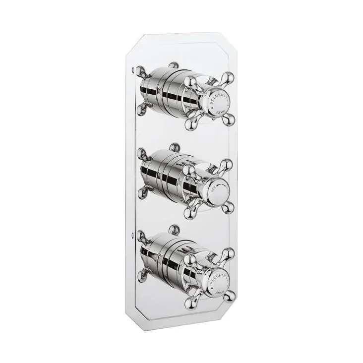Crosswater Belgravia 2000 Thermo Back Plate VS Chrome product image - Image 3
