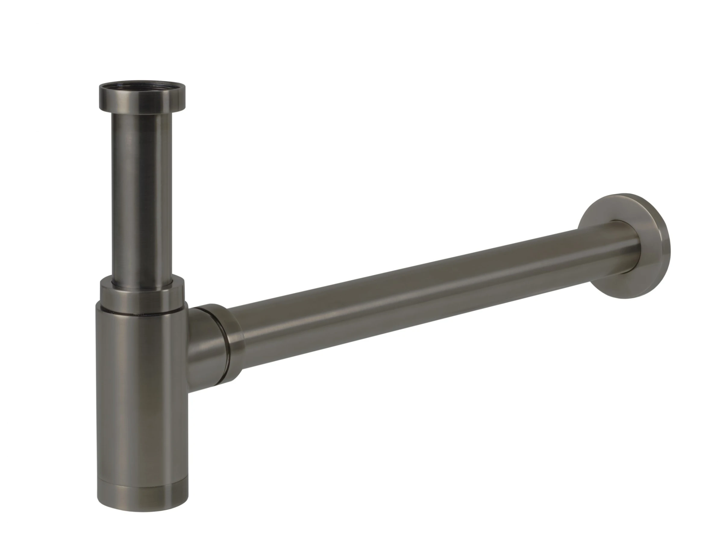Just Taps Bottle Trap Brushed Black