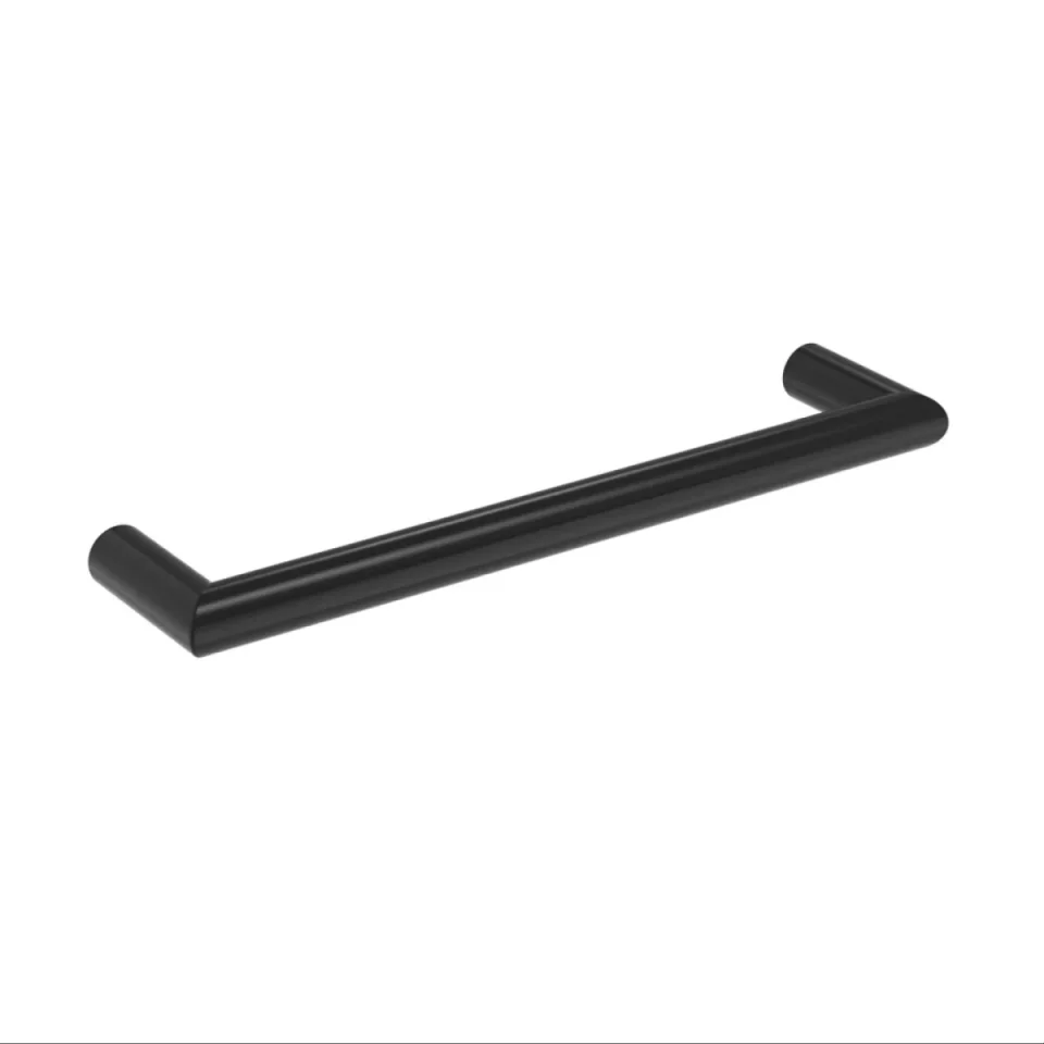 Saneux Ember 450mm Round Electric Towel Rail - 12v - Matte Black - Size Tolerance Between 440 - 445mm detail view - Image 5