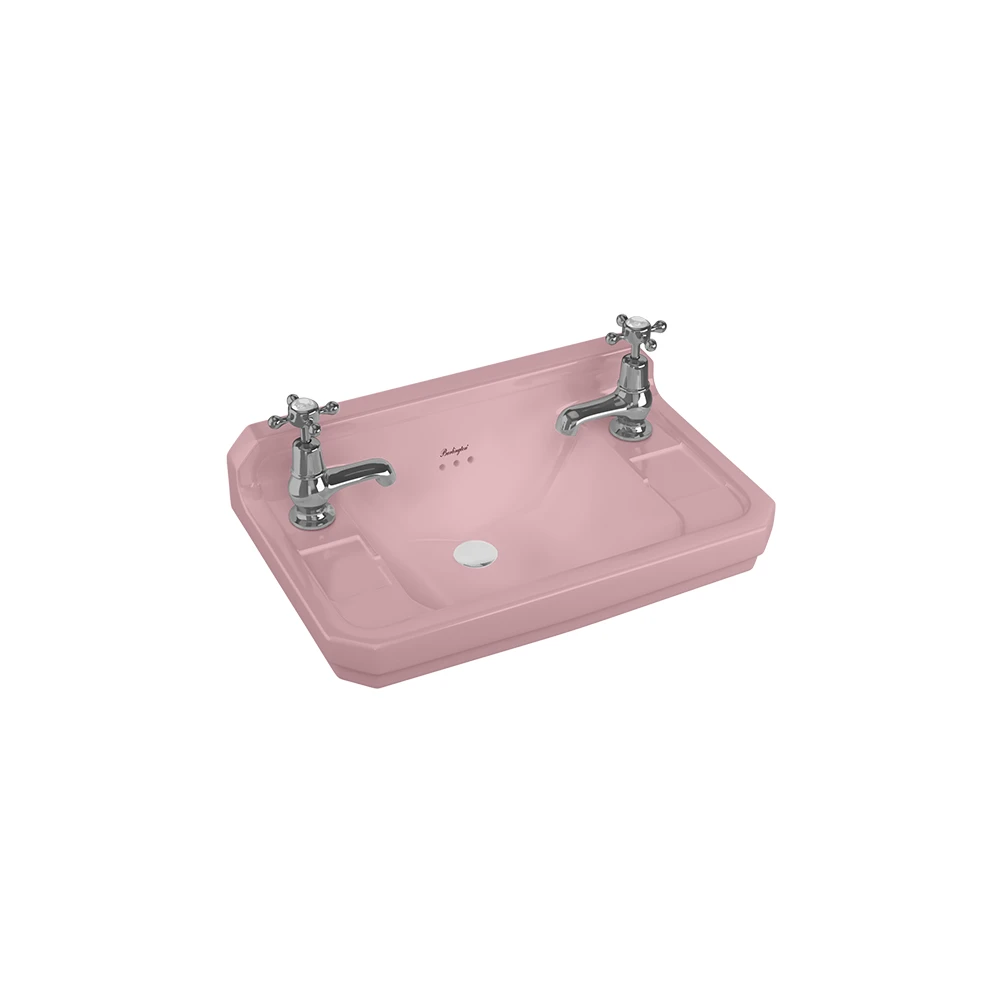 Burlington Edw Cloakroom Basin51cm 2th Confet Pink