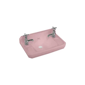 Burlington Edw Cloakroom Basin51cm 2th Confet Pink