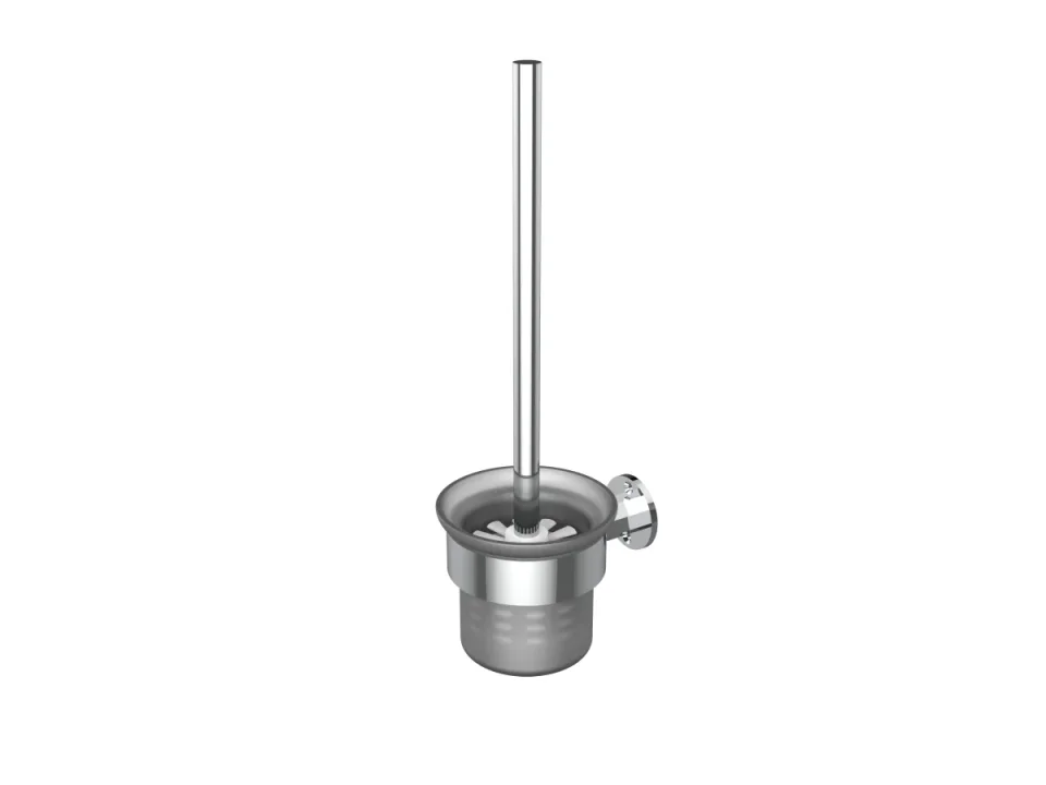 Saneux Cromwell Toilet Brush & Holder - Chrome detail view - Image 2