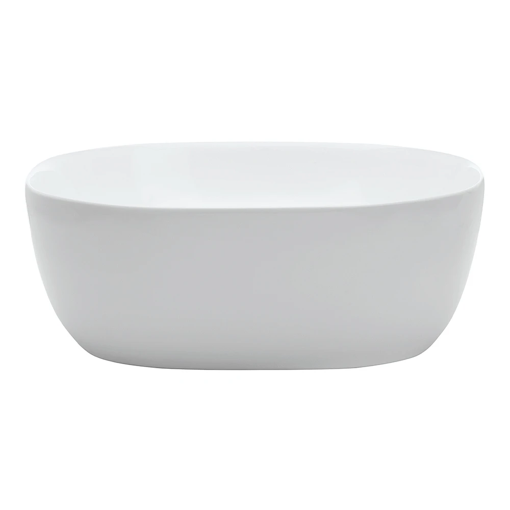 Britton Real Square Counter Basin 410 X 410mm No Overflow Gloss White