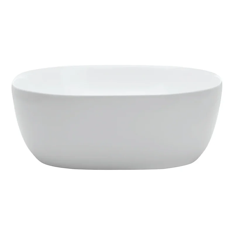 Britton Real Square Counter Basin 410 X 410mm No Overflow Gloss White product image - Image 1