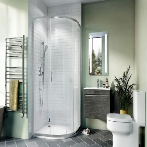 Crosswater Kai 6 Quad Single Door 1200x900 Silver product image - Image 2