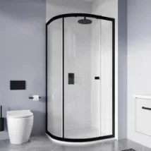 Crosswater 6mm Quadrant Single Door 1200 x 800 Matt Black product image - Image 2