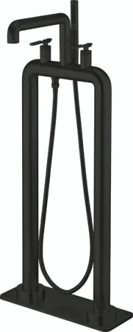 Crosswater Union Floor Plate Matt Black product image - Image 3