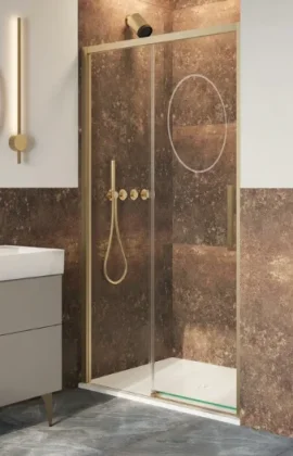 Crosswater Asura 8mm Sliding Door 1700 Brushed Brass product image - Image 5