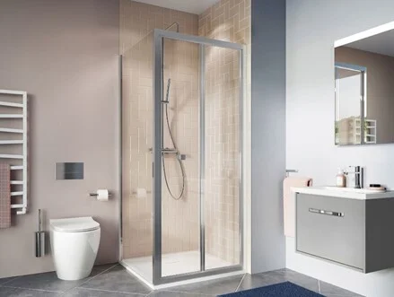 Crosswater Clear 6 Side Panel 1000 Silver