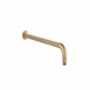 Saneux Cos 400mm Wall Mounted Shower Arm - Brushed Brass
